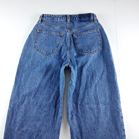 Abercrombie & Fitch The Taper Jean Women's Size 0 Long Medium Wash High Rise - Picture 4 of 8